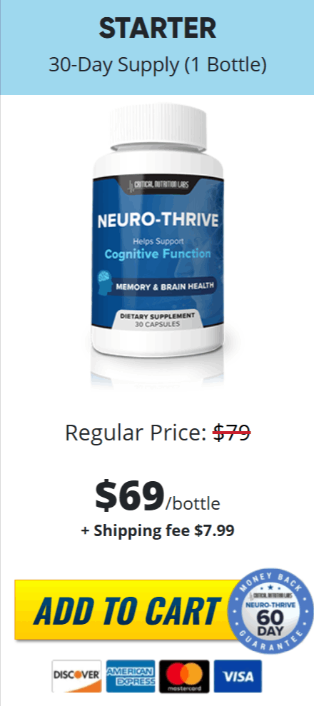NeuroThrive 1 bottle price